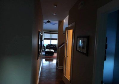 a dark hallway