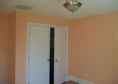 peach color painted wall
