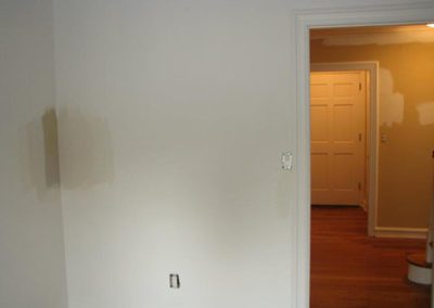 walls in process of being painted