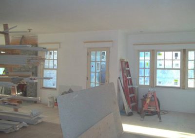 a room getting ready to be painted