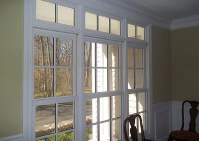 a freshly painted window