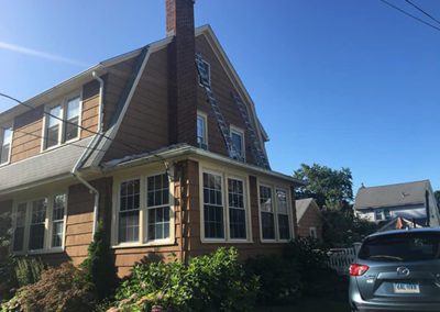 an outdoor side view of a newly painted home