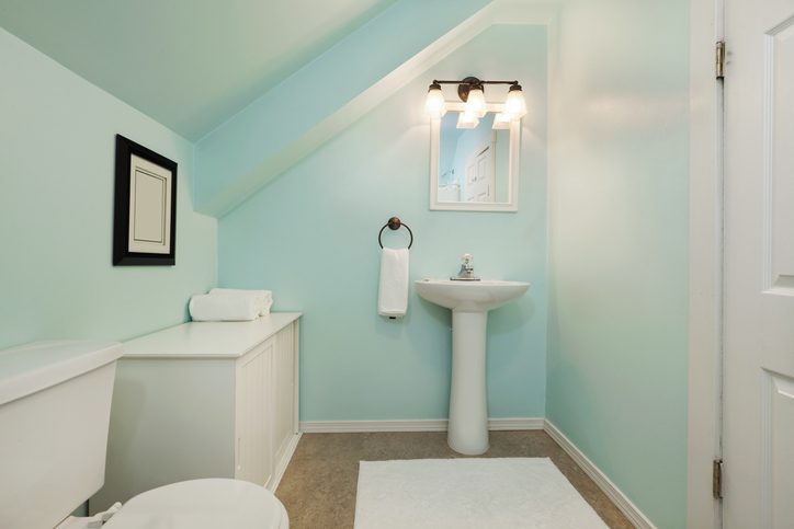 Little light blue bathroom
